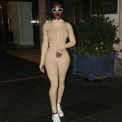 Street Script Zip Jumpsuit